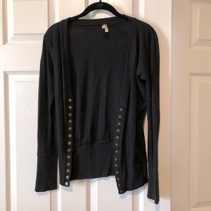 Black cardigan